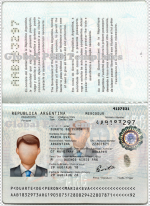 Argentina Passport Template
