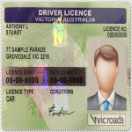 Australian Victoria Australia DL (Front & Back) Template