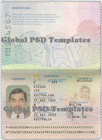 Australia Passport Template(V2)