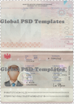 Austria Passport Template