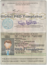 Belarus Passport Template