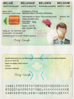 Belgium Driving Licence Template (scan)