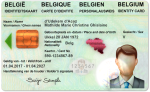 Belgium Driving Licence (Front & Back) Template