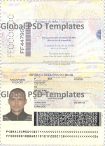 Brasil Passport Template
