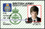UK Military Card (Front & Back) Template