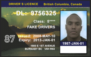 Canada British Columbia Driving Licence