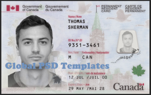 Canada ID Card Template(PRC)