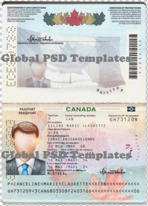 Canada Passport Template(new)