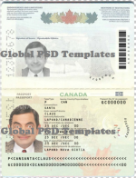Canada Passport Template(V1)