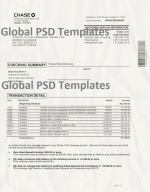 Chase Account Statement Template