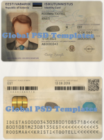 Estonia ID Card Template (scan)V2