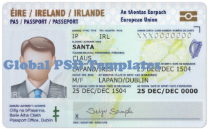 Ireland ID Card (Front & Back) Template