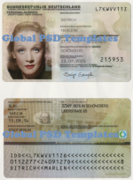 Germany ID Card  Template (scan V2)