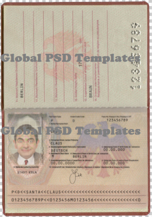 Germany Passport Template(V1)