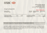 HSBC Bank Statement Template