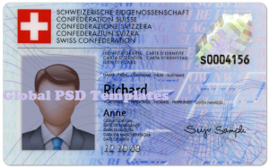 Switzerland ID Card (Front & Back) Template