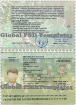 Italy Passport Template