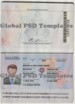 Malaysia Passport Template (V1)
