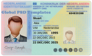 Netherlands ID Card (Front & Back) Template V2