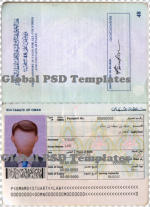 Oman Passport Template
