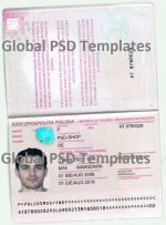 Poland Passport Template