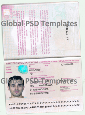 Poland Passport Template
