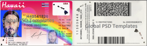 Hawaii Driver License New & old Template