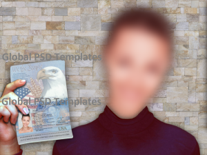 Selfie-1 Passport Girl Template