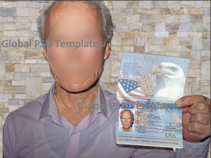 Selfie-1 Passport Old man Template