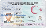Turkey ID Card (Front & Back) Template