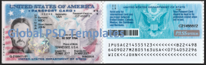 USA ID Card 2008 Template