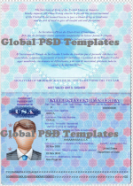 USA Passport Template (V1)