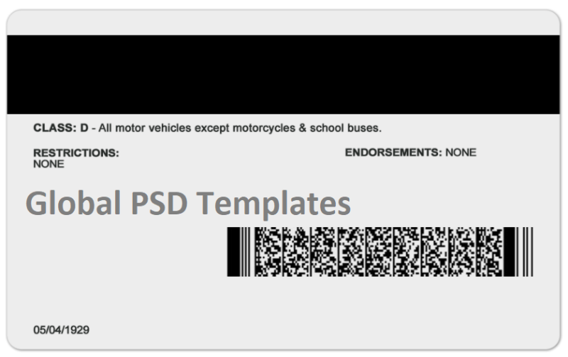 Vermont Driver License(Front & Back) Template v1 - Image 2