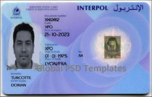 XPO ID Card (Front & Back) Template