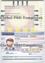 Netherlands Passport Template (V2)