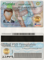 Florida Drivers License Template (scan)