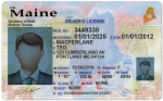 Maine Drivers License Template (Front & Back) V3