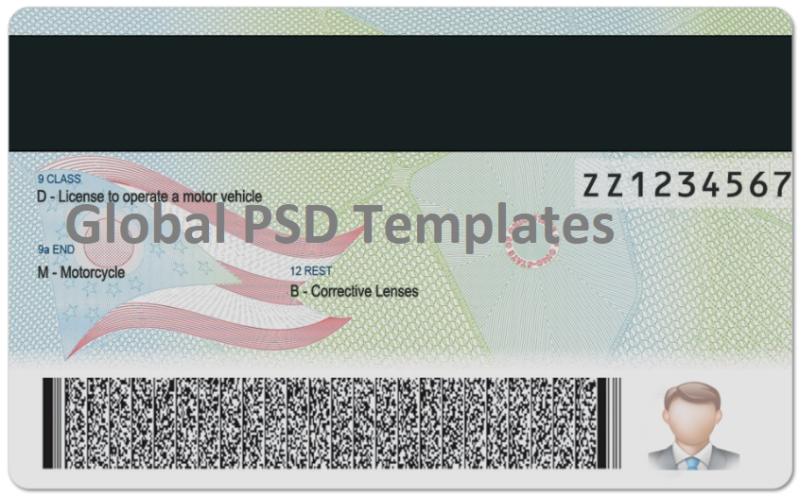 Ohio Drivers License Template (Front & Back) V2 - Image 2