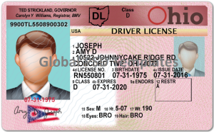Ohio Drivers License Template (V1)