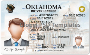 Oklahoma Drivers License Template (New)