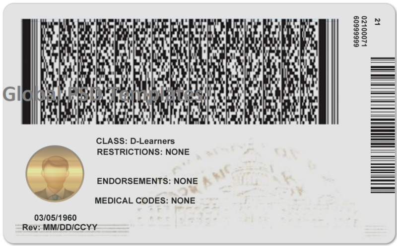Arkansas Drivers License Template (Front & Back) V2 - Image 2
