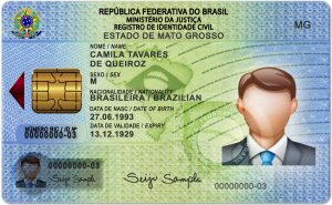 Brazil ID Card Template (Front & Back)