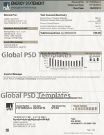 California Utility Bill Template