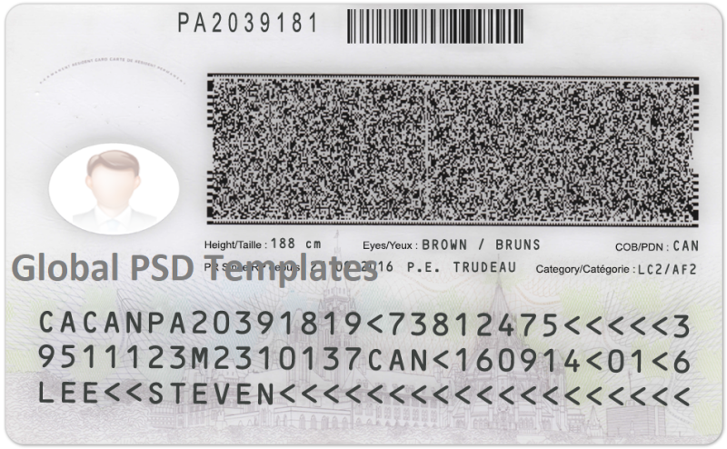 Canada ID Card Template (Front & Back) - Image 2