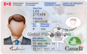 Canada ID Card Template (Front & Back)