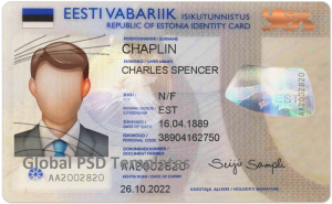 Estonia ID Card Template (Front & Back) V1