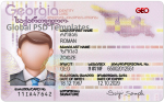 Georgia ID Card Template (Front & Back)
