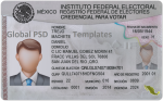 Mexico ID Card Template (Front & Back)