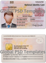 UK ID Card Template (scan)