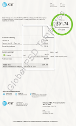 AT&T Bill PSD Template